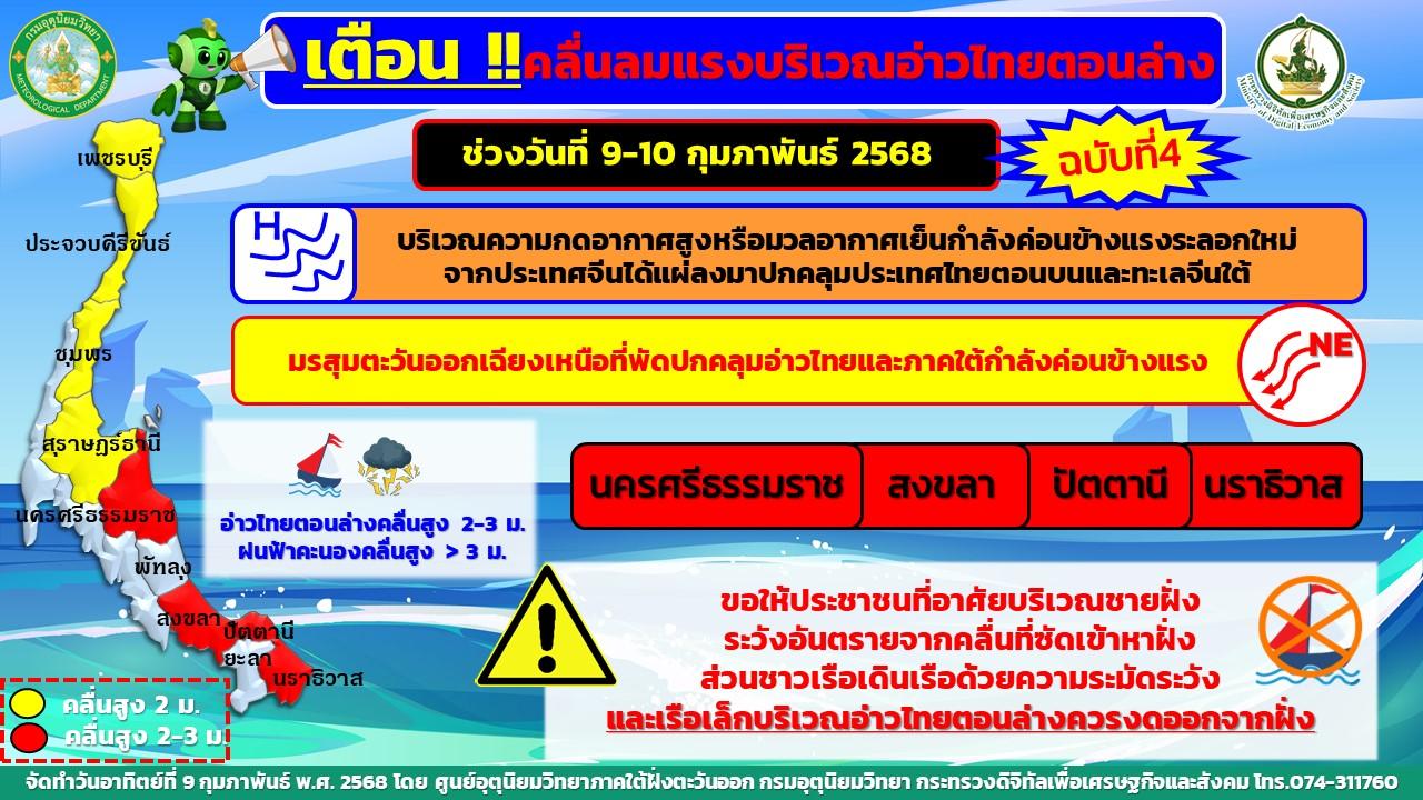 สงขลา 24 ประกาศเตือน